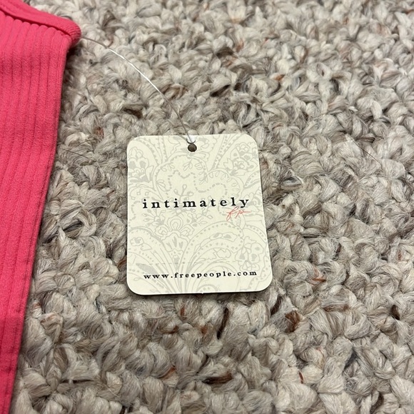 NWT Free People XYZ Bodysuit Pink Tank Top Sz XS/S - Picture 3 of 5